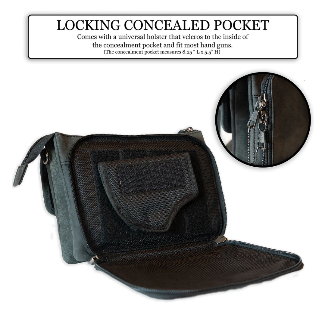 Bobbie Concealed Carry Crossbody in Black