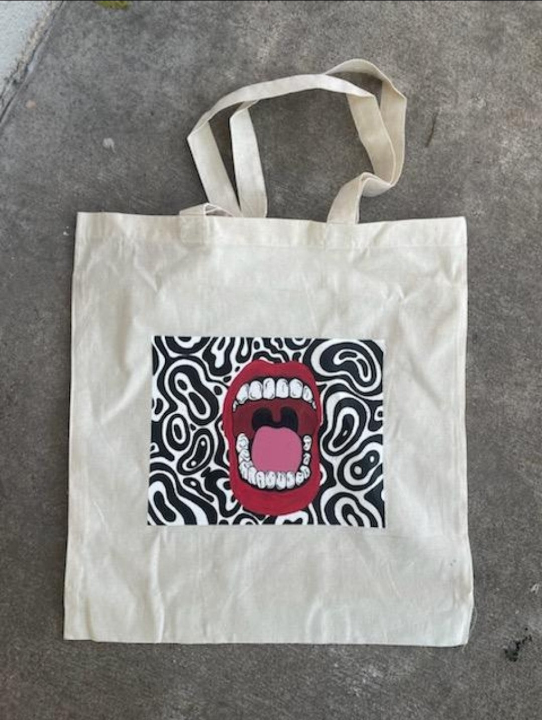 Hand Made Painted Tote