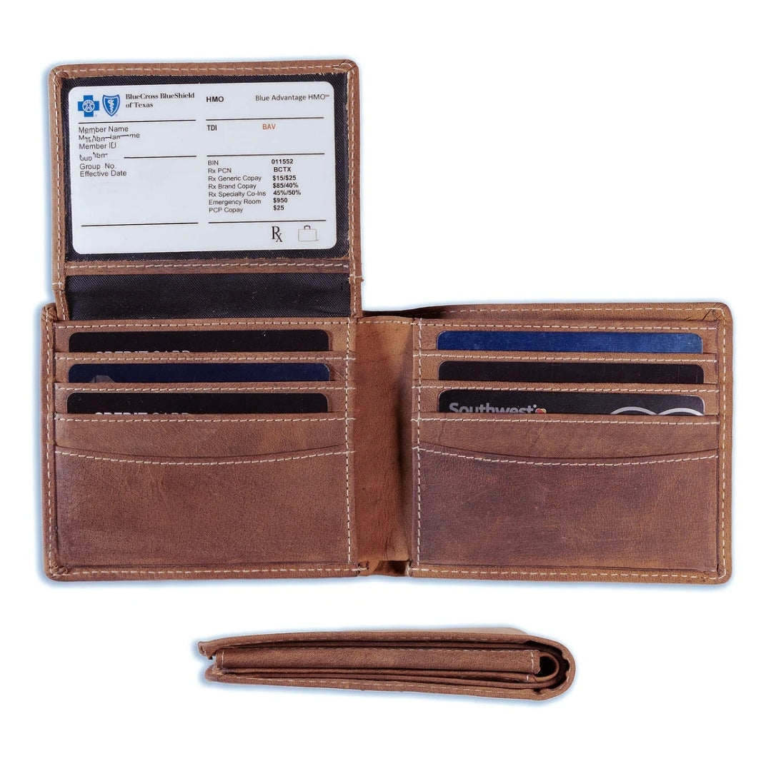 Mens Bifold Leather Wallet