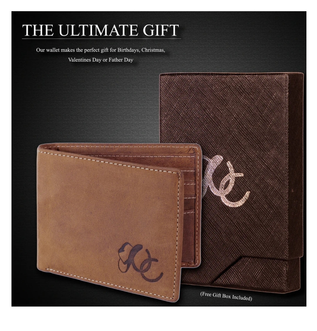 Mens Bifold Leather Wallet